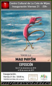 Inauguración de exposición pictorica a cargo de Mauricio Pavón.
